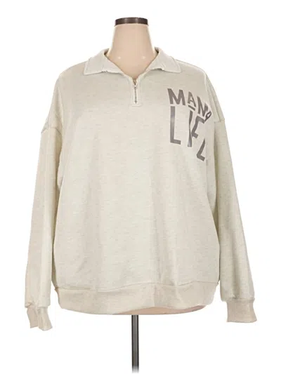 Pre-owned Shein Curve Sweatshirt In Tan