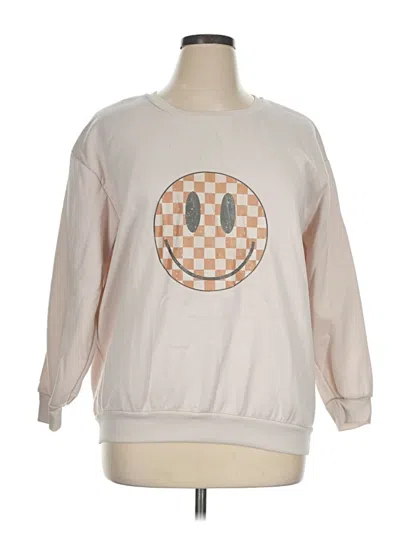 Pre-owned Shein Curve Sweatshirt In Tan