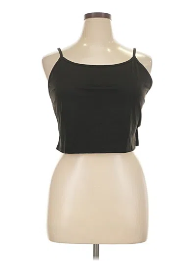 Pre-owned Shein Curve Tank Top Black Strapless Neckline Tops