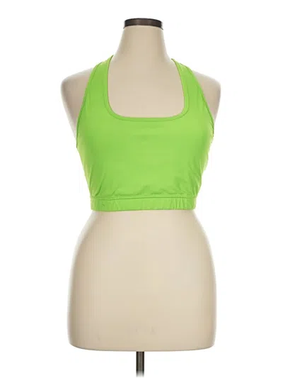 Pre-owned Shein Curve Tank Top Green Halter Neckline Tops
