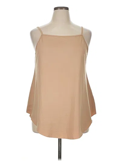 Pre-owned Shein Curve Tank Top Tan Strapless Neckline Tops