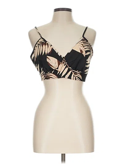 Pre-owned Shein Curve Tank Top Tan Strapless Neckline Tops
