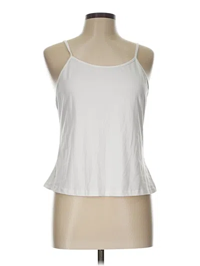 Pre-owned Shein Curve Tank Top White Halter Neckline Tops