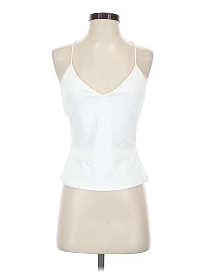 Pre-owned Shein Curve Tank Top White Halter Neckline Tops
