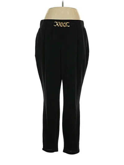 Pre-owned Shein Curve Track Pants In Black
