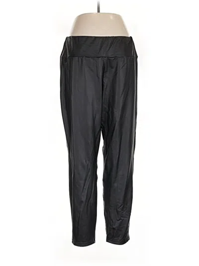 Pre-owned Shein Curve Track Pants In Black