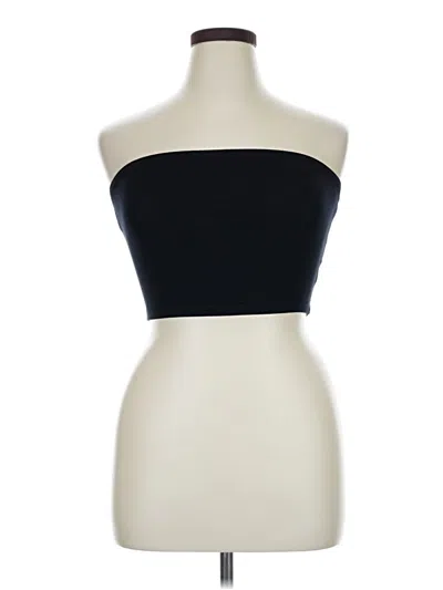 Pre-owned Shein Curve Tube Top Black Strapless Neckline Tops