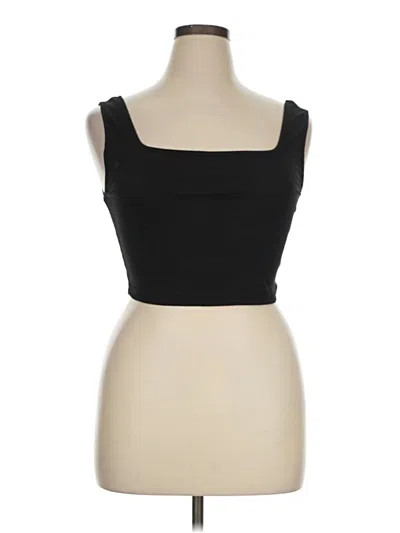 Pre-owned Shein Curve Tube Top Black Strapless Neckline Tops