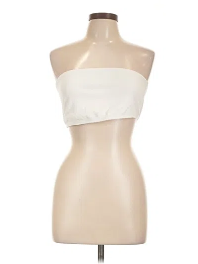 Pre-owned Shein Curve Tube Top Ivory Strapless Neckline Tops