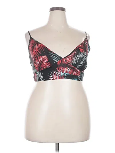 Pre-owned Shein Curve Tube Top Red Strapless Neckline Tops