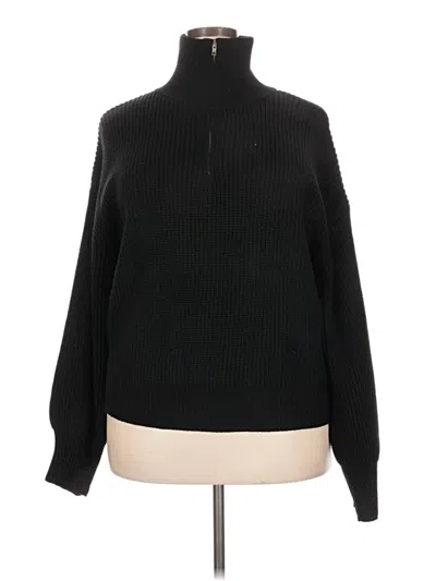 Pre-owned Shein Curve Turtleneck Sweater In Black