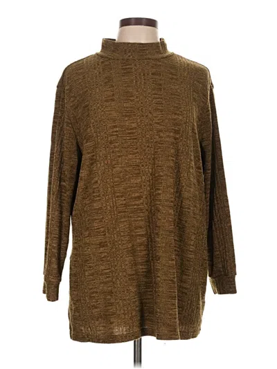 Pre-owned Shein Curve Turtleneck Sweater In Brown