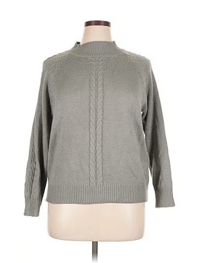 Pre-owned Shein Curve Turtleneck Sweater In Gray