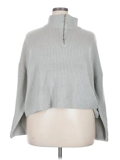 Pre-owned Shein Curve Turtleneck Sweater In Gray