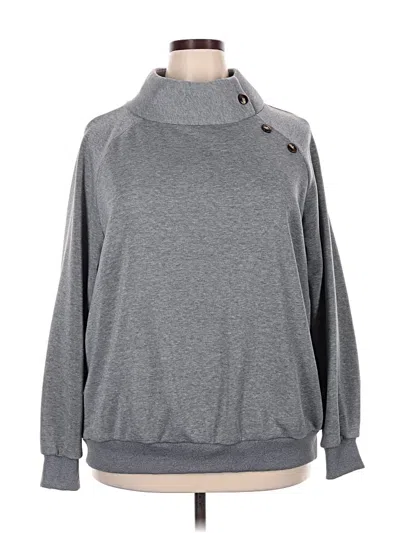 Pre-owned Shein Curve Turtleneck Sweater In Gray