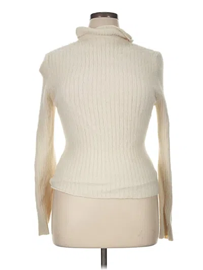 Pre-owned Shein Curve Turtleneck Sweater In Ivory