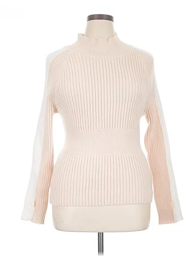 Pre-owned Shein Curve Turtleneck Sweater In Ivory