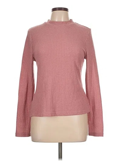 Pre-owned Shein Curve Turtleneck Sweater In Pink
