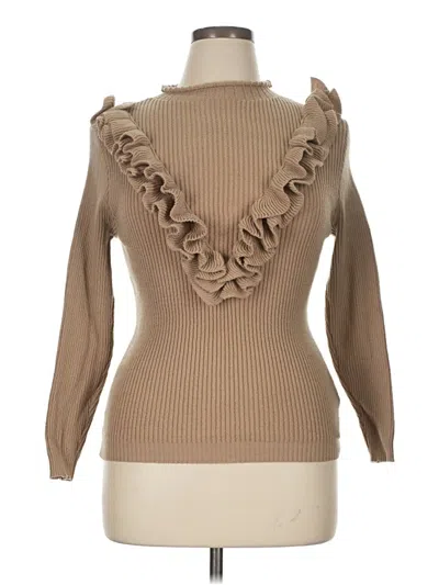 Pre-owned Shein Curve Turtleneck Sweater In Tan