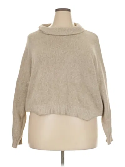 Pre-owned Shein Curve Turtleneck Sweater In Tan