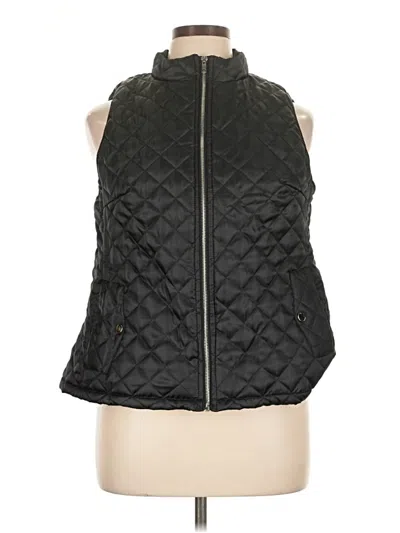 Pre-owned Shein Curve Vest In Black