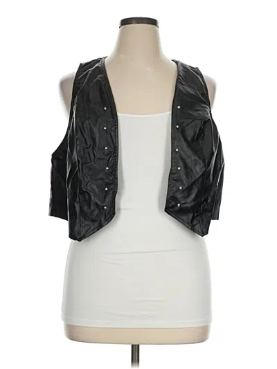 Pre-owned Shein Curve Vest In Black
