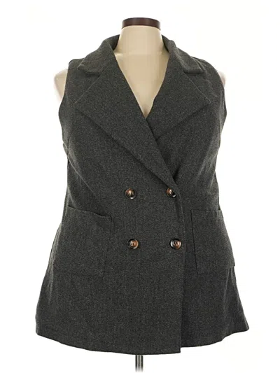 Pre-owned Shein Curve Vest In Gray