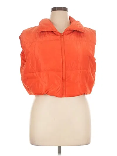 Pre-owned Shein Curve Vest In Orange