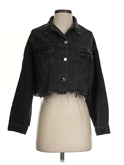 Pre-owned Shein Denim Jacket In Black