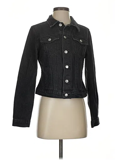 Pre-owned Shein Denim Jacket In Black