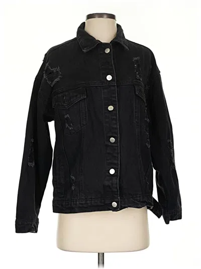 Pre-owned Shein Denim Jacket In Black