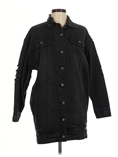 Pre-owned Shein Denim Jacket In Black