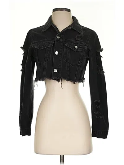 Pre-owned Shein Denim Jacket In Black