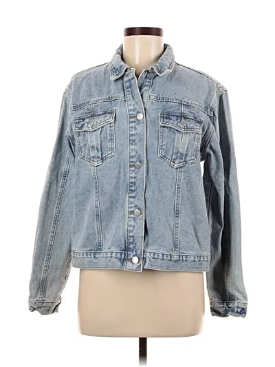 Pre-owned Shein Denim Jacket In Blue