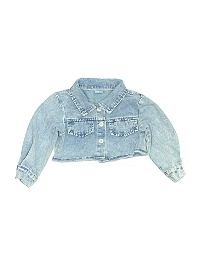 Pre-owned Shein Kids' Denim Jacket In Blue