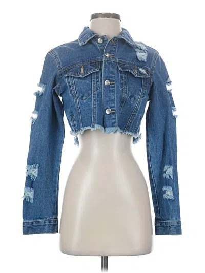 Pre-owned Shein Denim Jacket In Blue