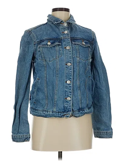 Pre-owned Shein Denim Jacket In Blue