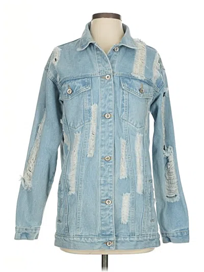 Pre-owned Shein Denim Jacket In Blue