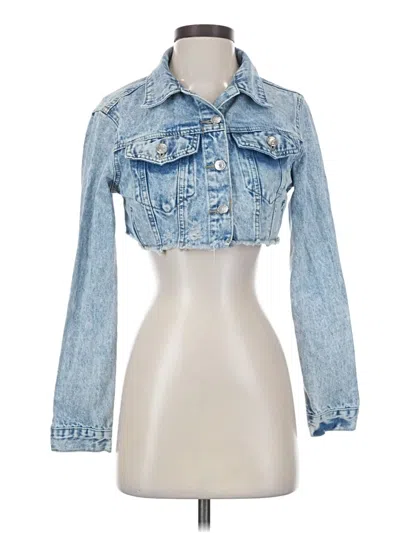 Pre-owned Shein Denim Jacket In Blue