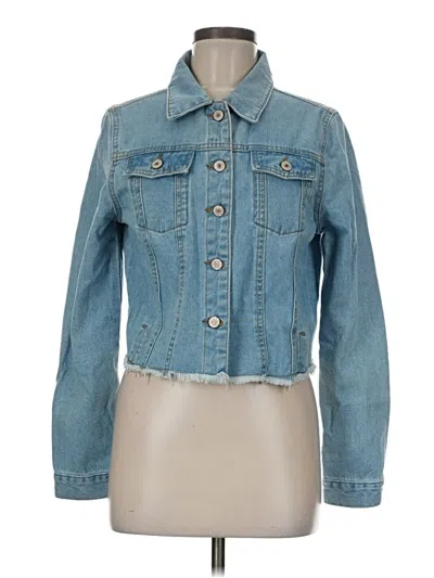 Pre-owned Shein Denim Jacket In Blue