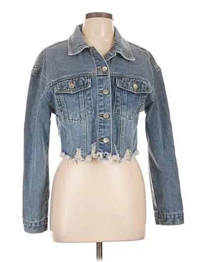 Pre-owned Shein Denim Jacket In Blue