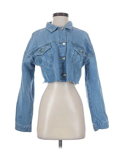Pre-owned Shein Denim Jacket In Blue