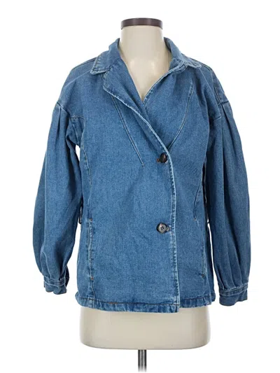 Pre-owned Shein Denim Jacket In Blue