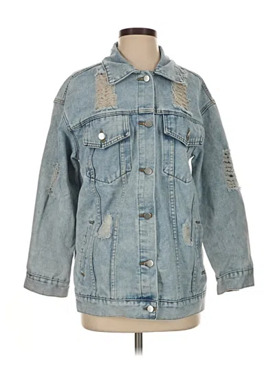 Pre-owned Shein Denim Jacket In Blue