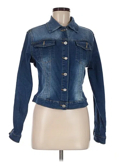Pre-owned Shein Denim Jacket In Blue