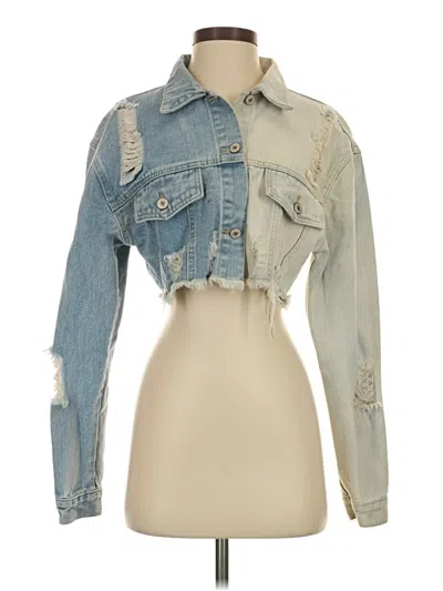 Pre-owned Shein Denim Jacket In Blue