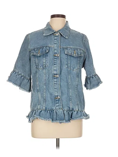 Pre-owned Shein Denim Jacket In Blue
