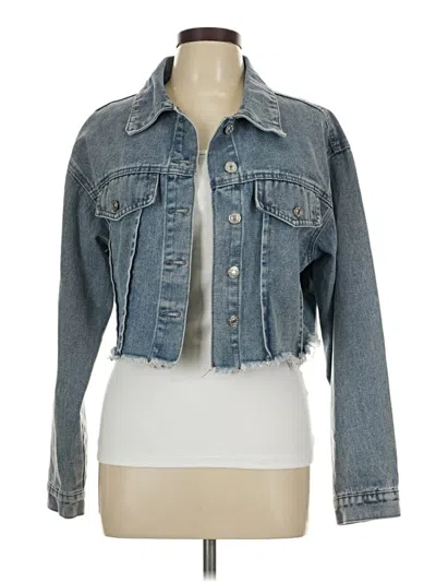 Pre-owned Shein Denim Jacket In Blue
