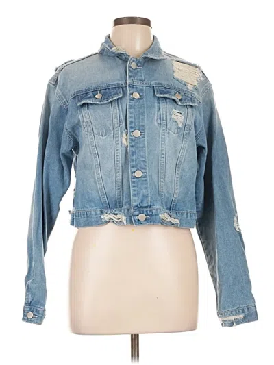 Pre-owned Shein Denim Jacket In Blue