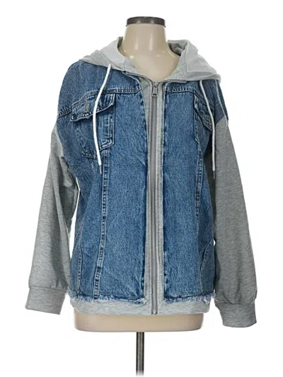 Pre-owned Shein Denim Jacket In Blue